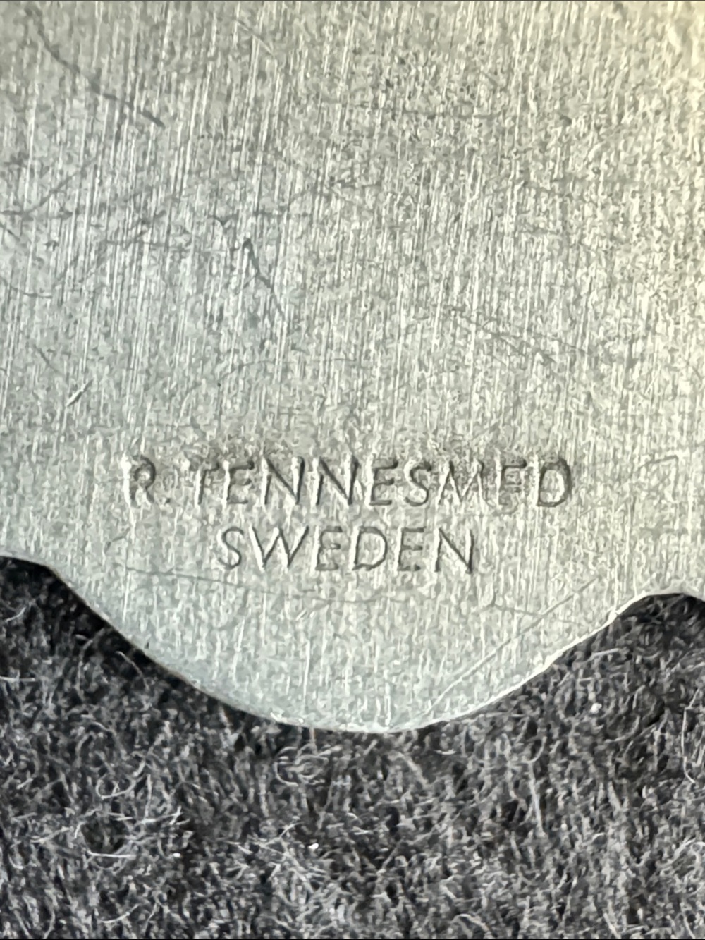 VTG R. Tennesmed Sweden Pewter Snowflake Pendant Necklace Mid Century Modern - Picture 5 of 8